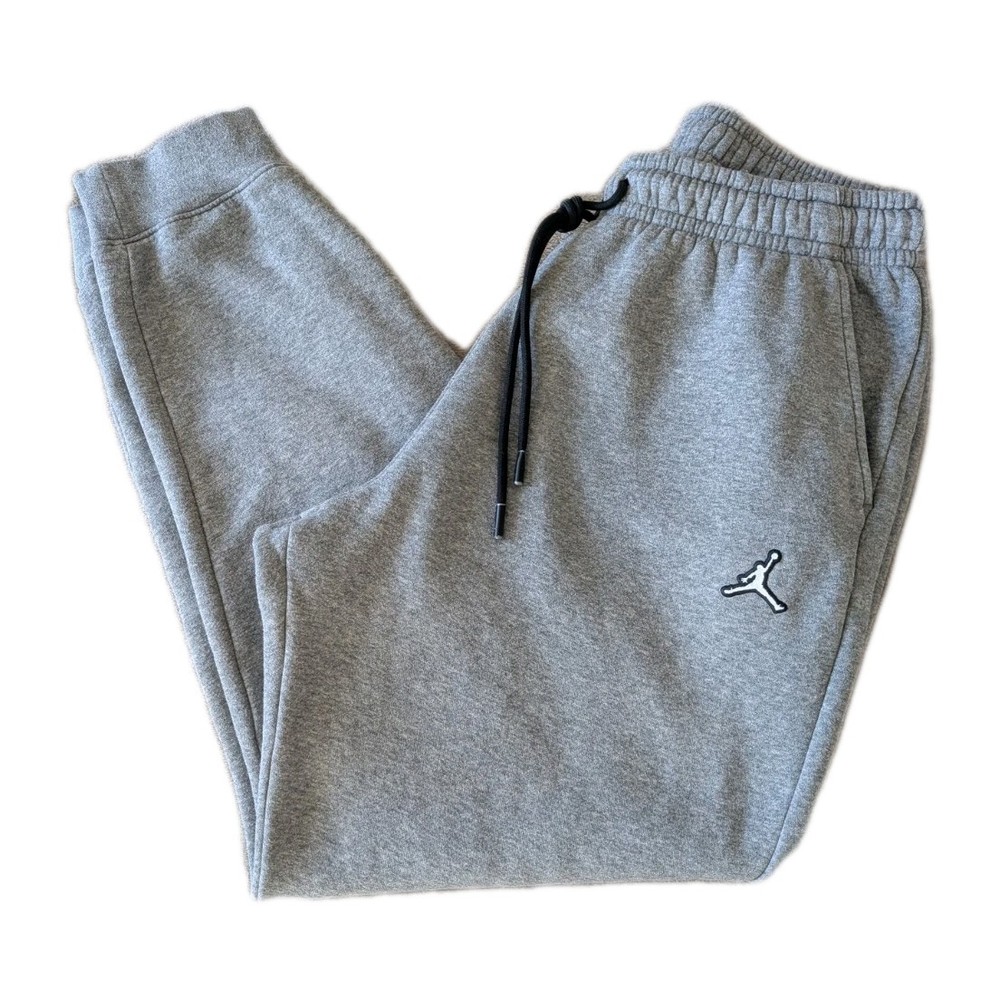 Nike Air Jordan Essentials Fleece Joggers DQ7340-091 Grey - Men's MEDIUM