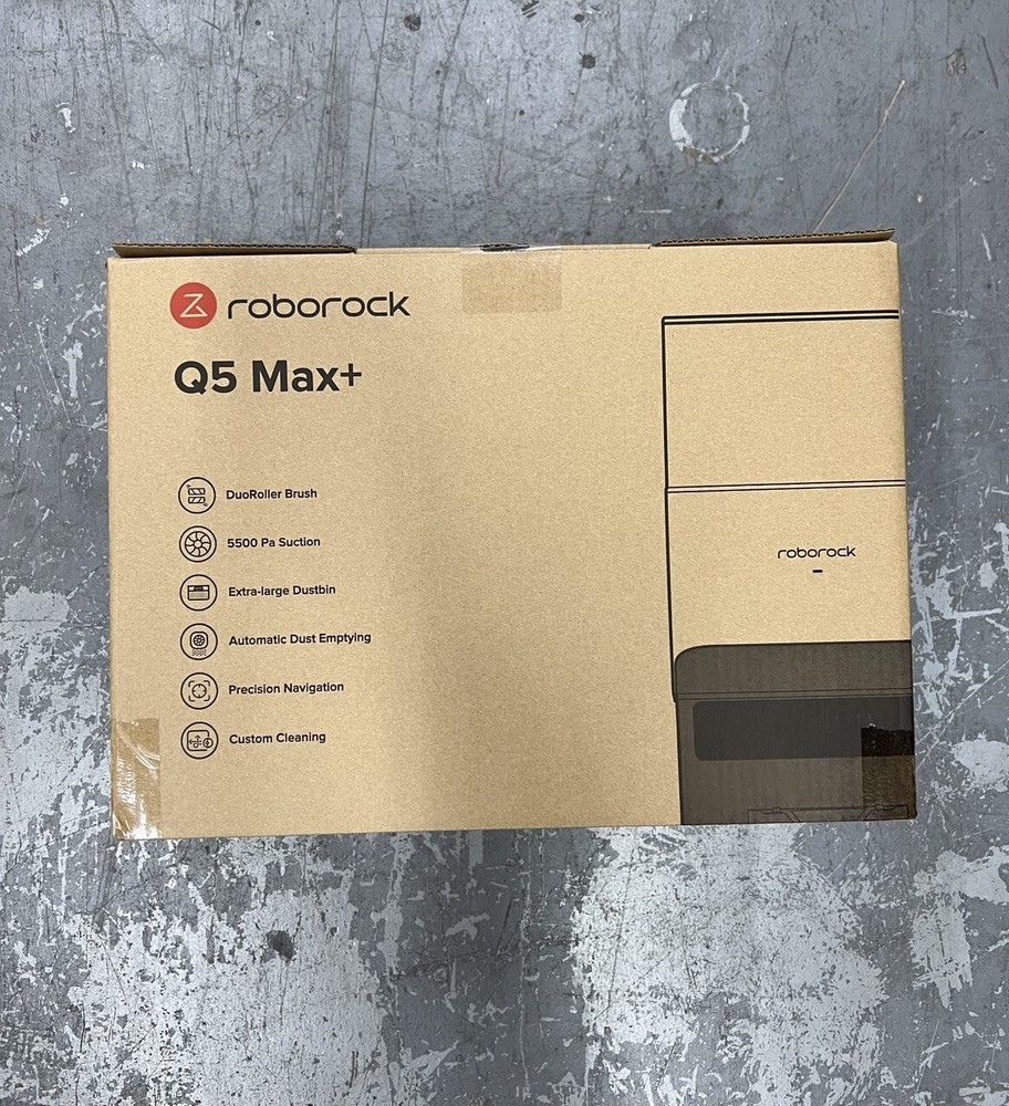 FLASH SALE!! Roborock Q5 Max+ robot vacuum with self-empty dock 5500 - black-image