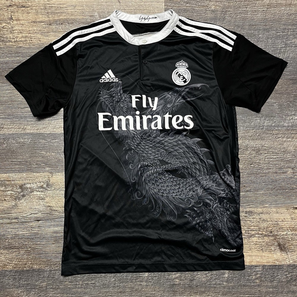 Real Madrid Adidas Yohji Y-3 Black Dragon Jersey Men’s Med YB4