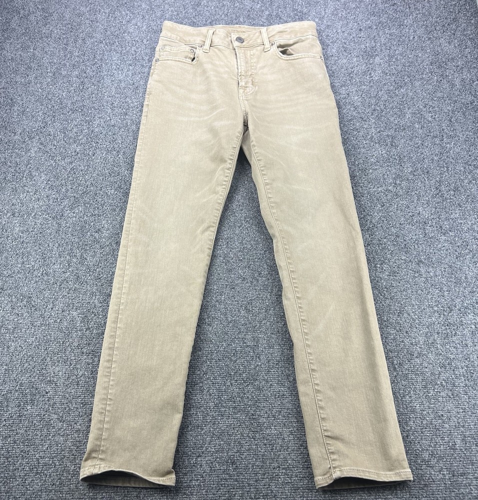 American Eagle Mens Jeans 28x30 Khaki Beige Next Level Flex Denim Pants Stretch