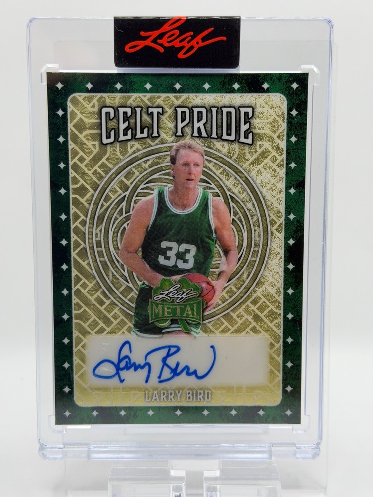 Larry Bird 2026 Leaf St. Patricks Day Celt Pride Auto Gold Vinyl Super 1/1-image