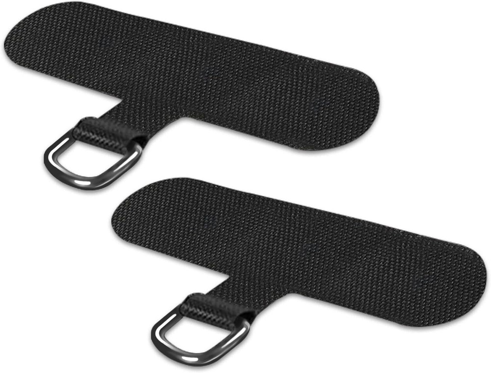 Phone Tether Tab for iPhone, Cell Lanyard Patch, Strap Black