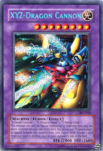 Moderately Played, English Yu Gi Oh XYZ-Dragon Cannon - BPT-010 - Secret Rare -