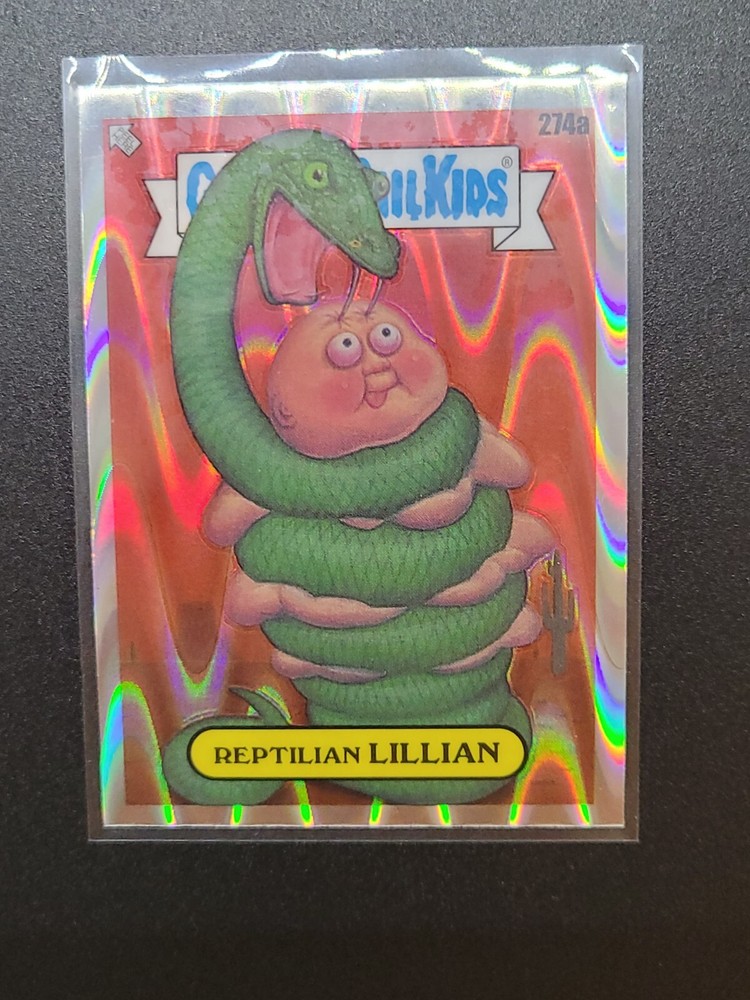 2024 Chrome Garbage Pail Kids  #274a Reptilian Lillian Drool Refractor