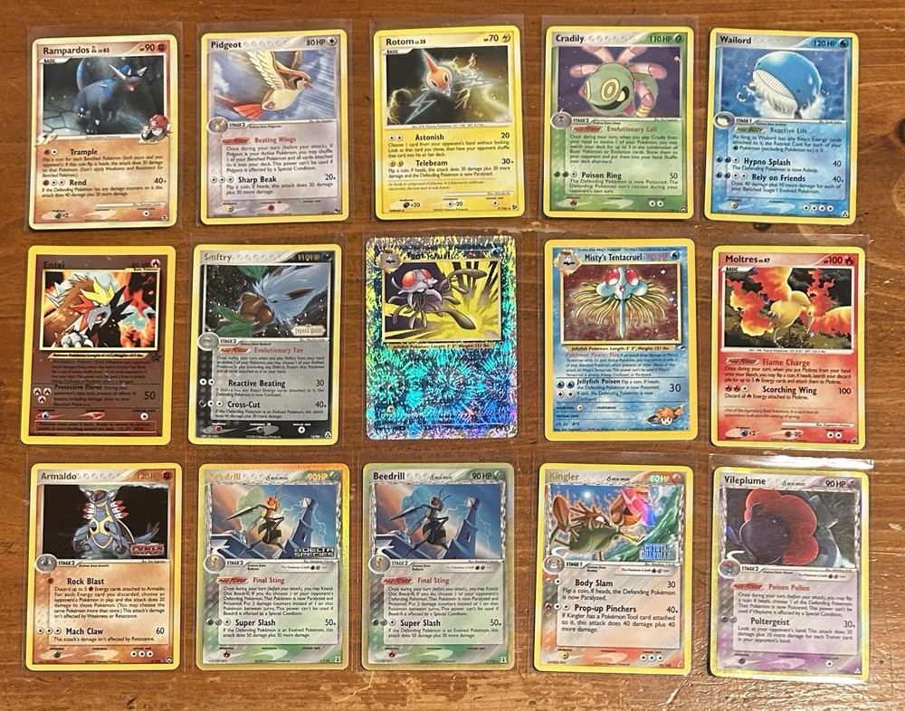 Vintage Pokemon Rare Holo Lot - WOTC, ex Series Reverse, Neo, Legendary, Promo