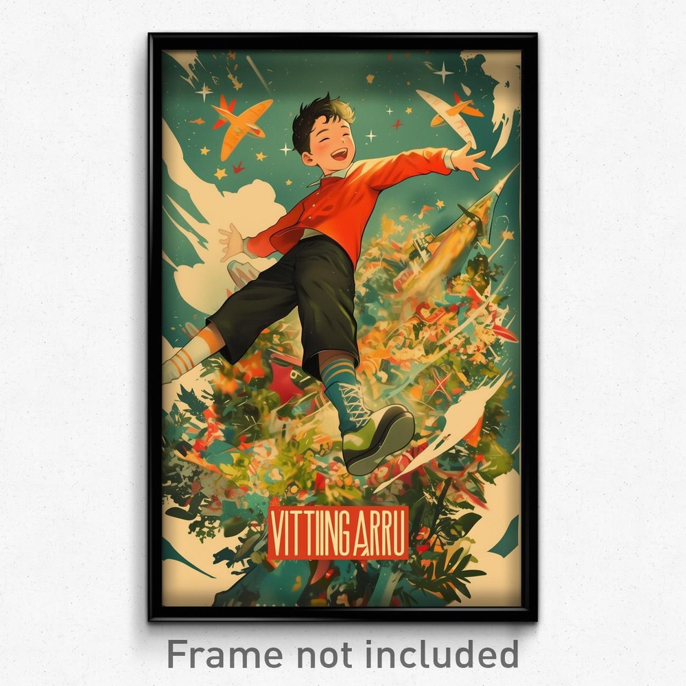 Triumphant Boy Whimsical Shiny Legwear Vietnamese Movie Poster