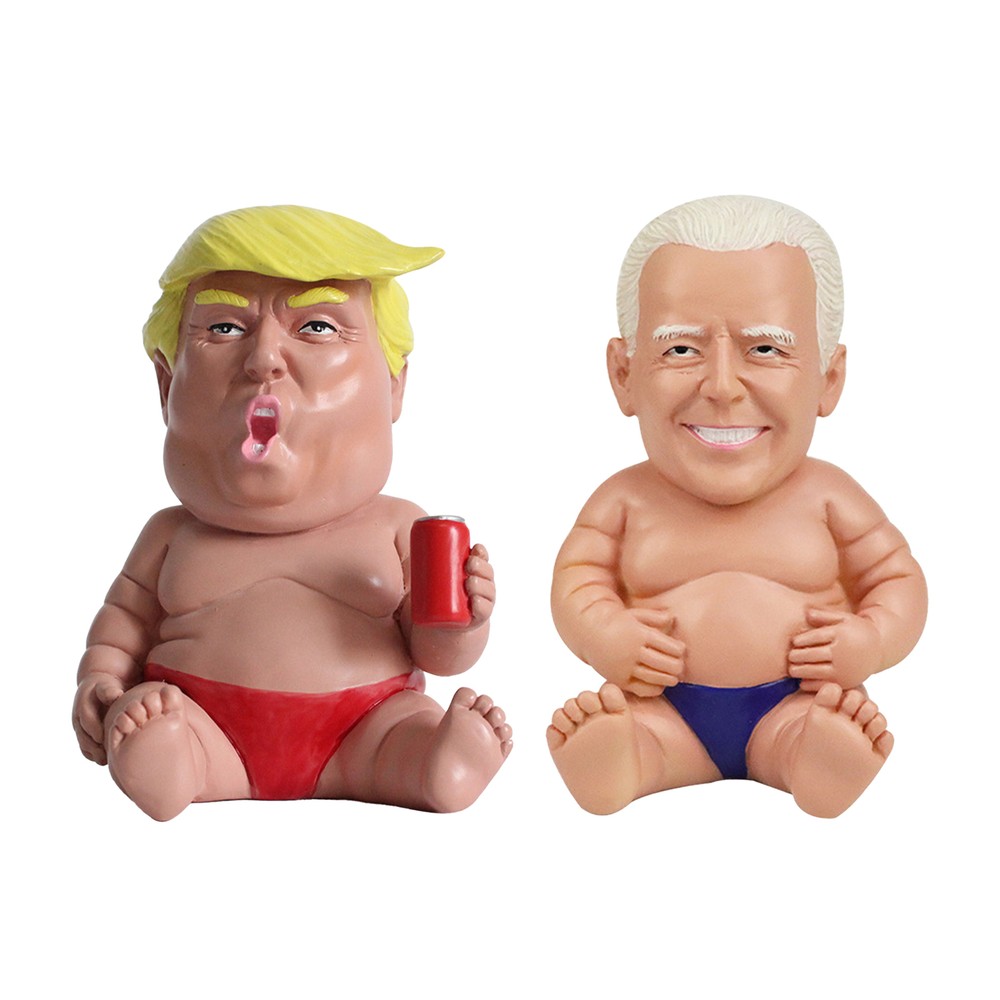 Biden Or Trump Statue Spoof Collectible Figurine Resin Figurine Tabletop Decor