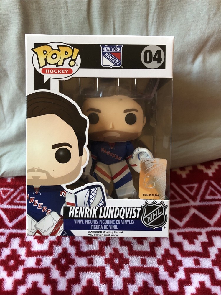 Funko Pop NHL Henrik Lundqvist #04 New York Rangers Blue Jersey. NIB.