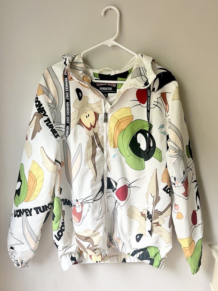 Looney Tunes Bugs Bunny Full-Zip Hoodie Jacket in Medium Size by Members Only-image