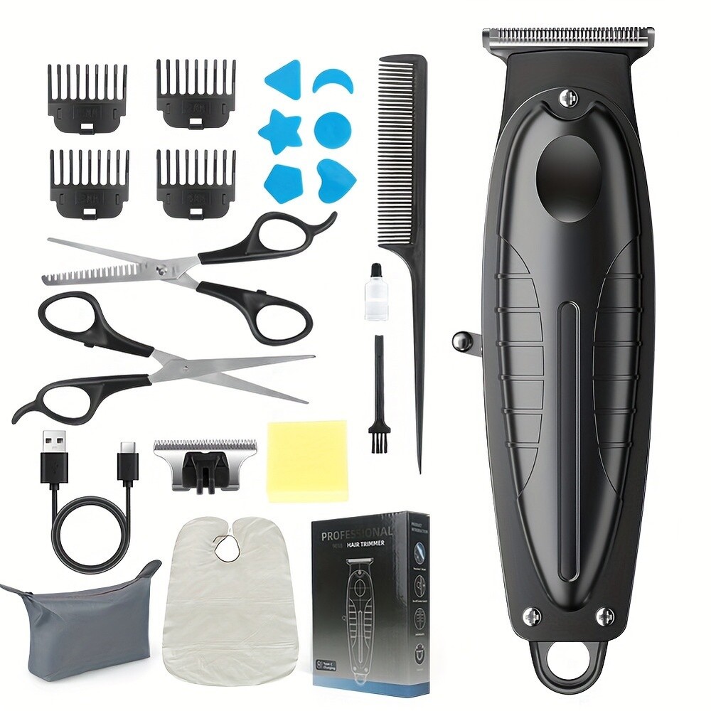 Professional Rechargeable Hair Clipper Set for Men - Ideal Holiday Gift