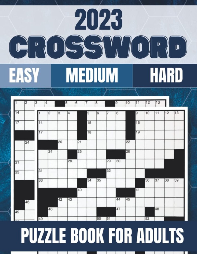 2023 Crossword Puzzle Books For Adults: Large Print Crossword Puzzles, Paperback