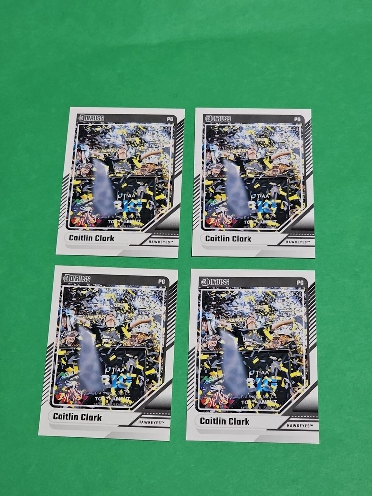 💎 Lot Of 4 Caitlin Clark Rookie 2024 Panini Donruss Iowa Hawkeyes Cards # 14