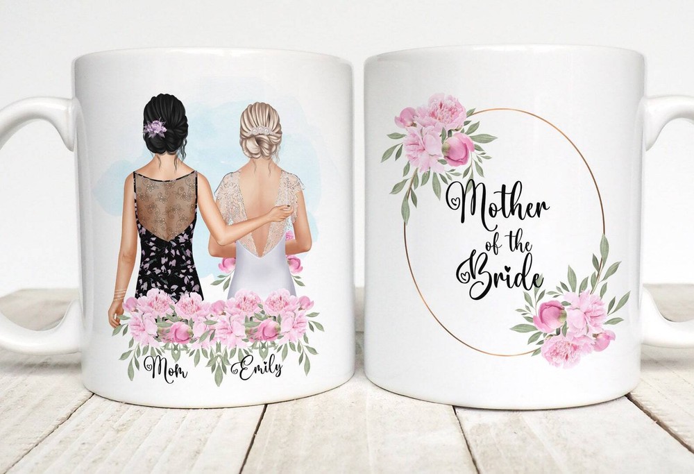 Mother Of The Bride Gift Personalized Coffee Mug Gift For Mom Wedding Memento