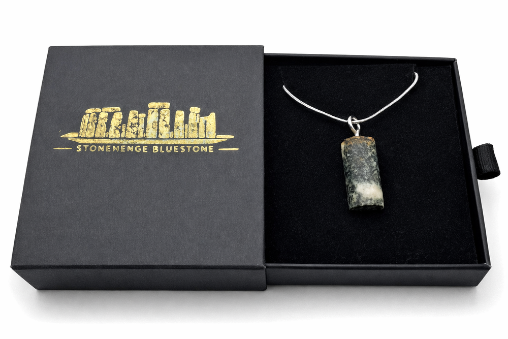 Preseli Bluestone Stonehenge Necklace Pendant  Magic Item! Uk sterling silver