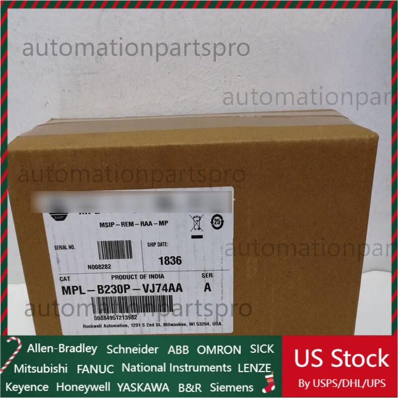 Allen Bradley MPL-B230P-VJ74AA Servo Motor FAST SHIP MPLB230PVJ74AA US Free Tax