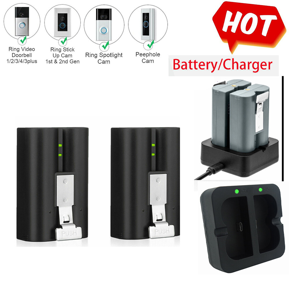 Ring Video Doorbell 2 3 3+ 4 & Spotlight Camera Replacement Battery Pack