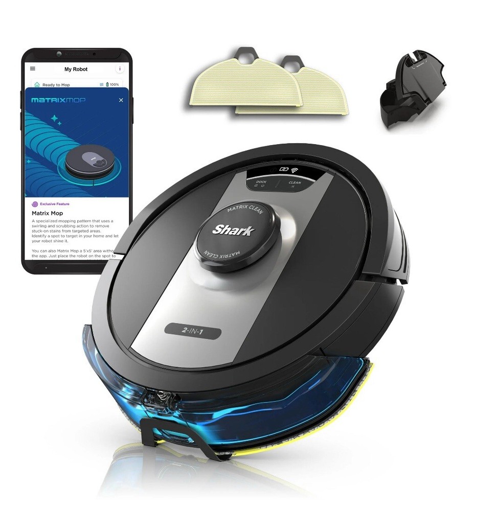 Brand New Shark Matrix Plus 2-in-1 Robot Vacuum and Mop RV2400WD with Smart Mapping