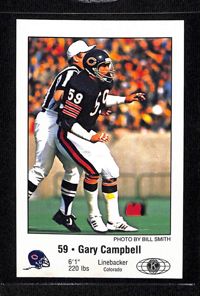 1981 Chicago Bears Police #NNO Gary Campbell - NM/MT+ Set Break!
