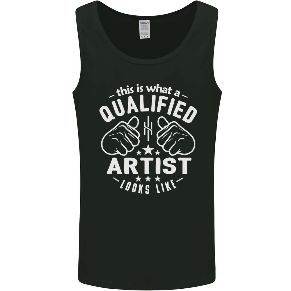 This Is What a Qualified Artist Looks Like Mens Vest Tank Top