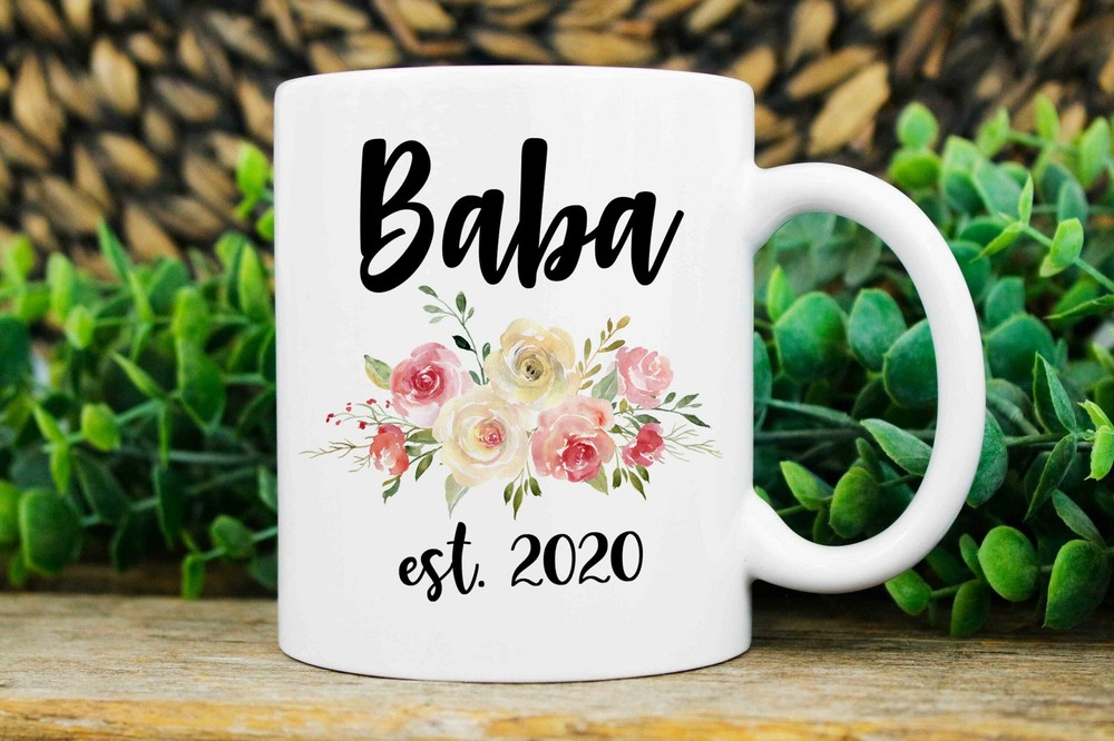 New Baba Gift Personalized New Baba Mug Promoted To Baba Baba Est Mug New