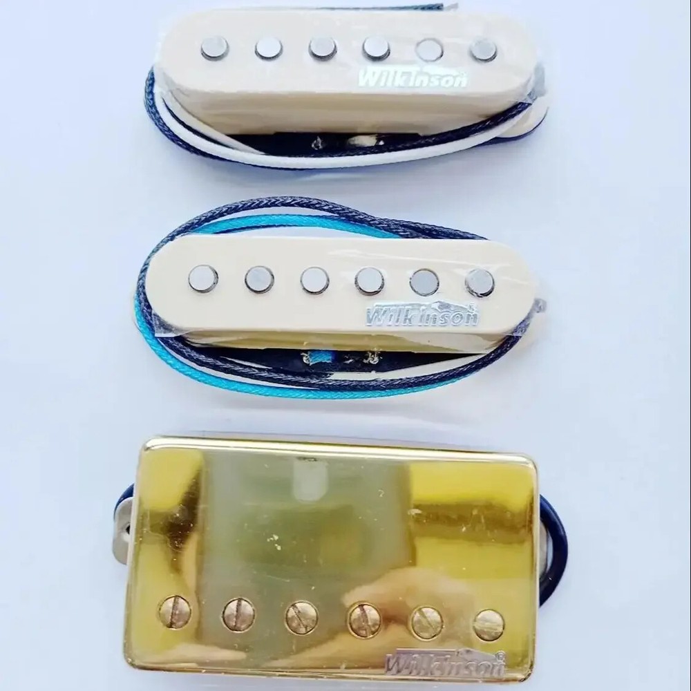 SSH yellow Wilkinson Alnico 5 guitar single coil pickup and Humbucker 4c bridge