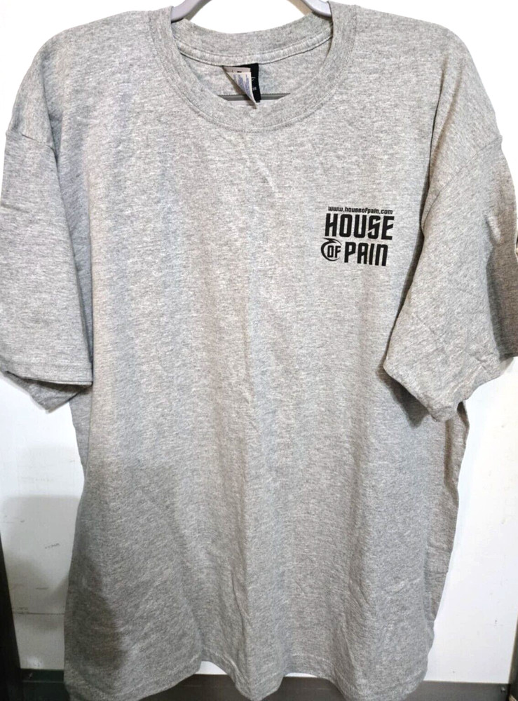 House of Pain Est 1996 MMA Weightlifting T-Shirt XL NWOT Tribal design Y2K B102