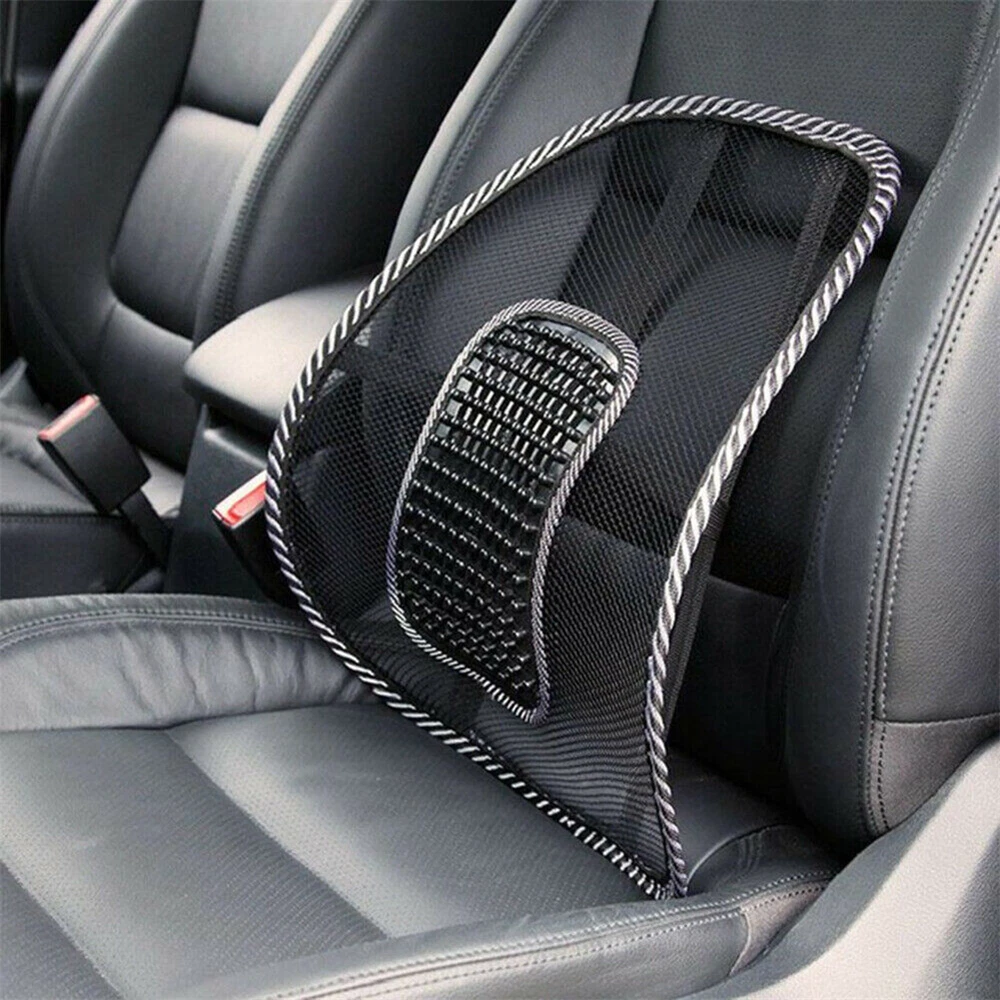 2Pcs Mesh Backrest Waist Support Car Seat Cushion Truck Lumbar Support Ventilate