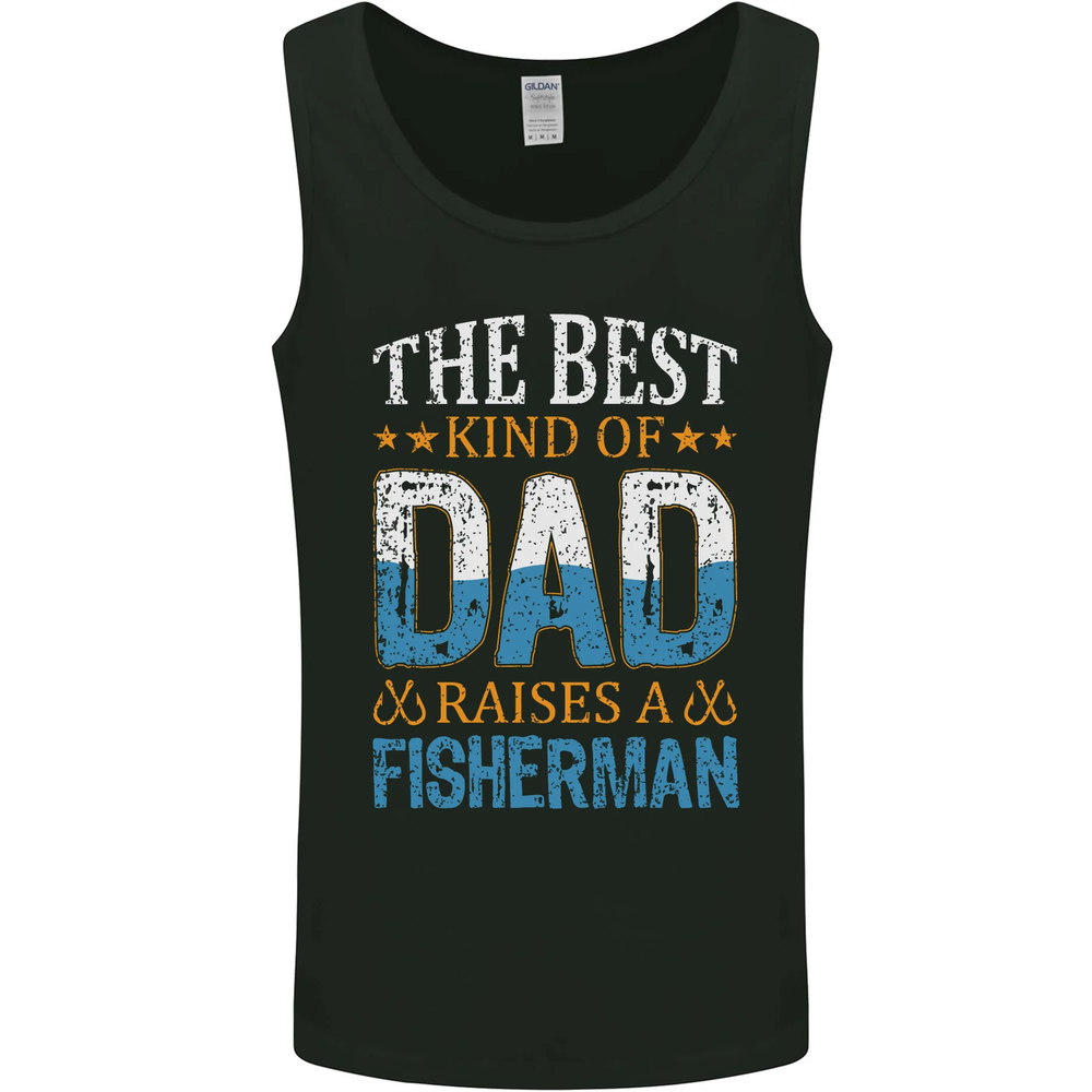Fathers Day Fishing Dad & Son Fisherman Mens Vest Tank Top-image