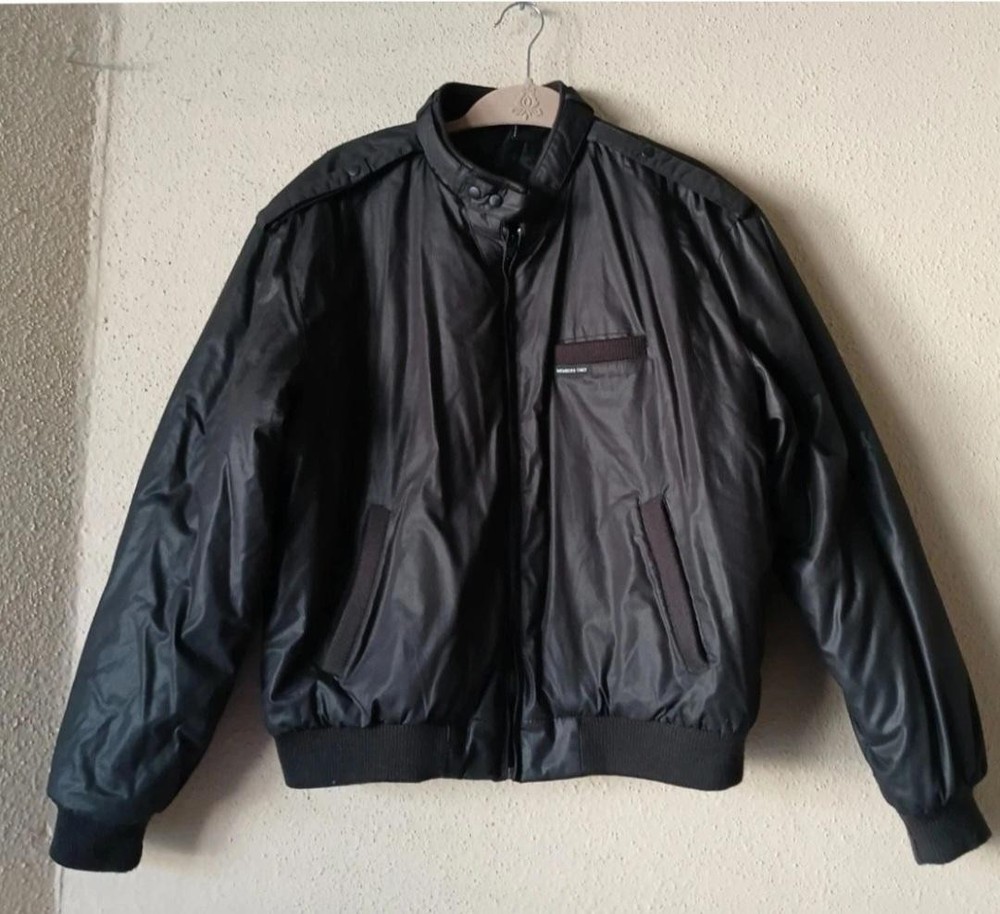 Vintage Members Only Jacket Mens 44 Full Zip Bomber Quilted 80s Korea