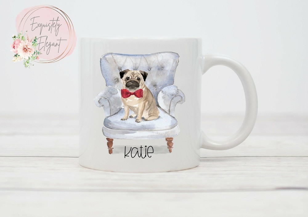 Personalised Pug Mug Personalised Cup Pug Dog Gift Mug Dog Mug Pug Mug Animal