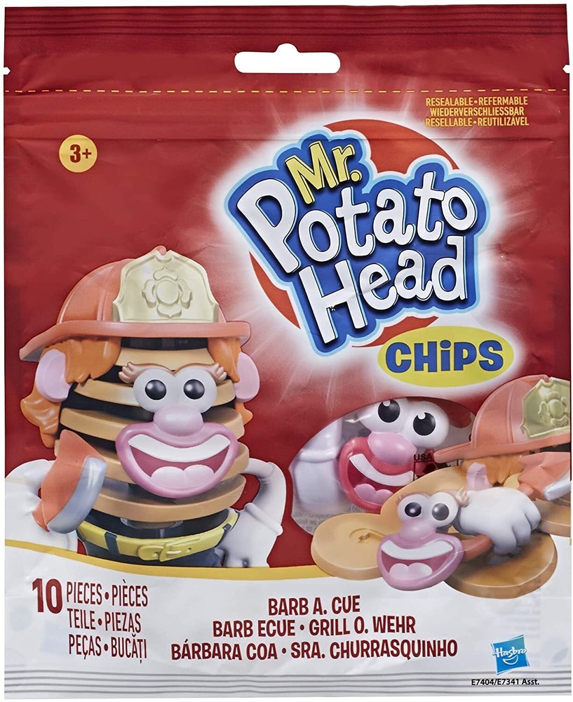 Potato Head Mr Chips: Barb A. Cue, Toy for Ages 3 and Up; Mr Figure; Mrs