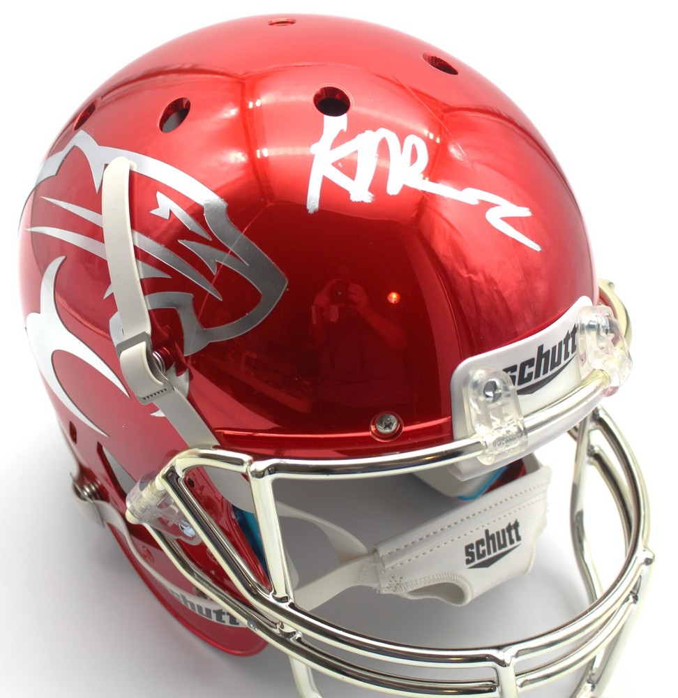 Kellen Moore Signed Boise State Broncos Full Size Helmet w/JSA COA F/S AX11366