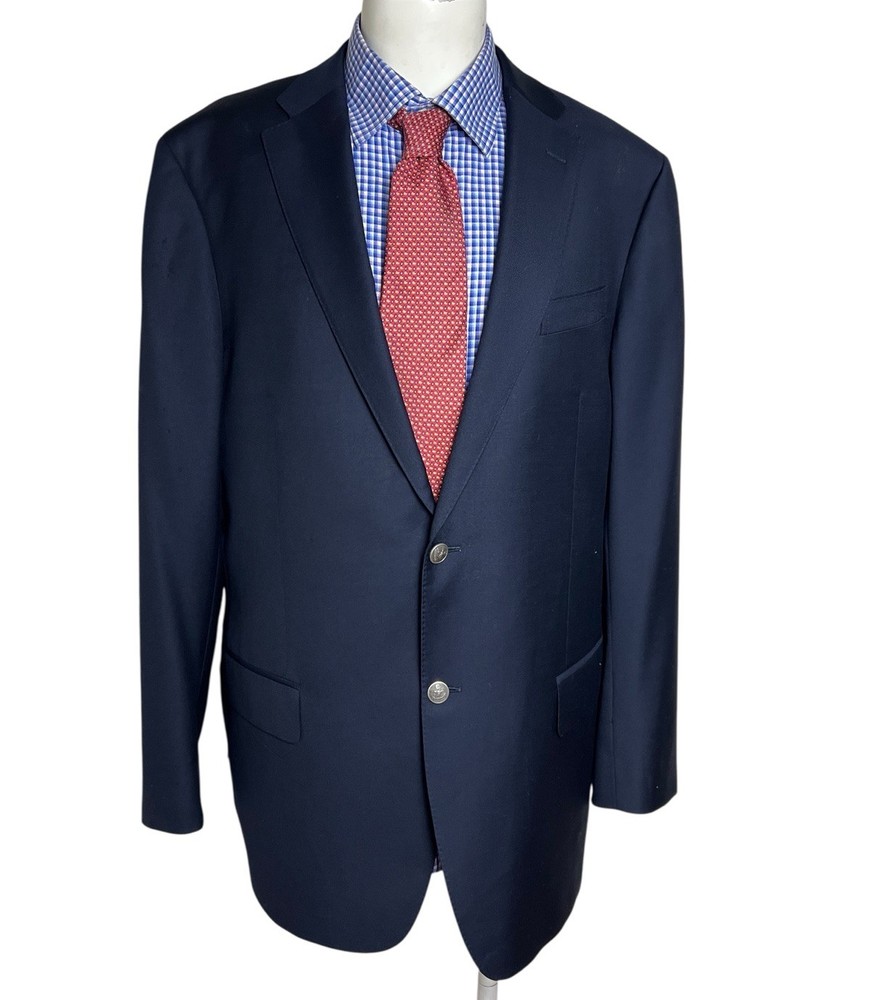 Façonnable Loro Piana Blazer Jacket Super 130’s Navy Wool 2 Button Men’s 46R