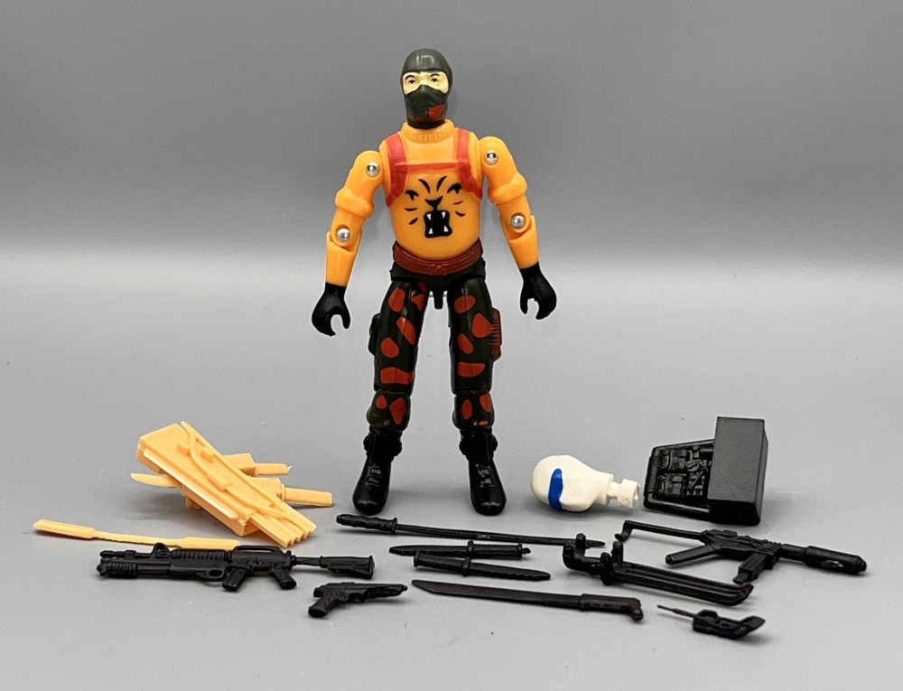 BLACK MAJOR CUSTOM STORM SHADOW TIGER FORCE With Extra SE Head G.I. Joe 3.75