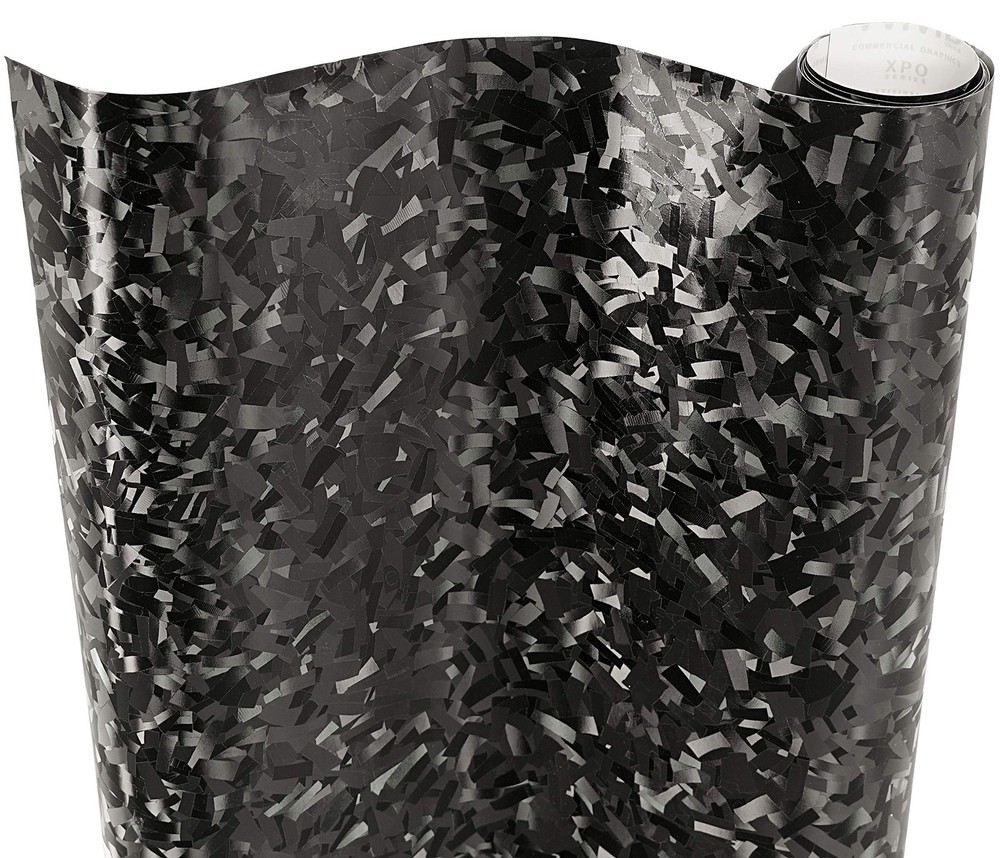 VViViD+ Forged Composite Carbon Vinyl Wrap Roll (1ft x 5ft, 1ft x Black