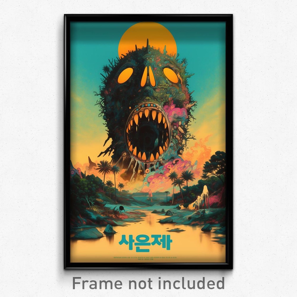 Korean Movie Poster - Outlandish Downland (Korea Retro Film Art Print)