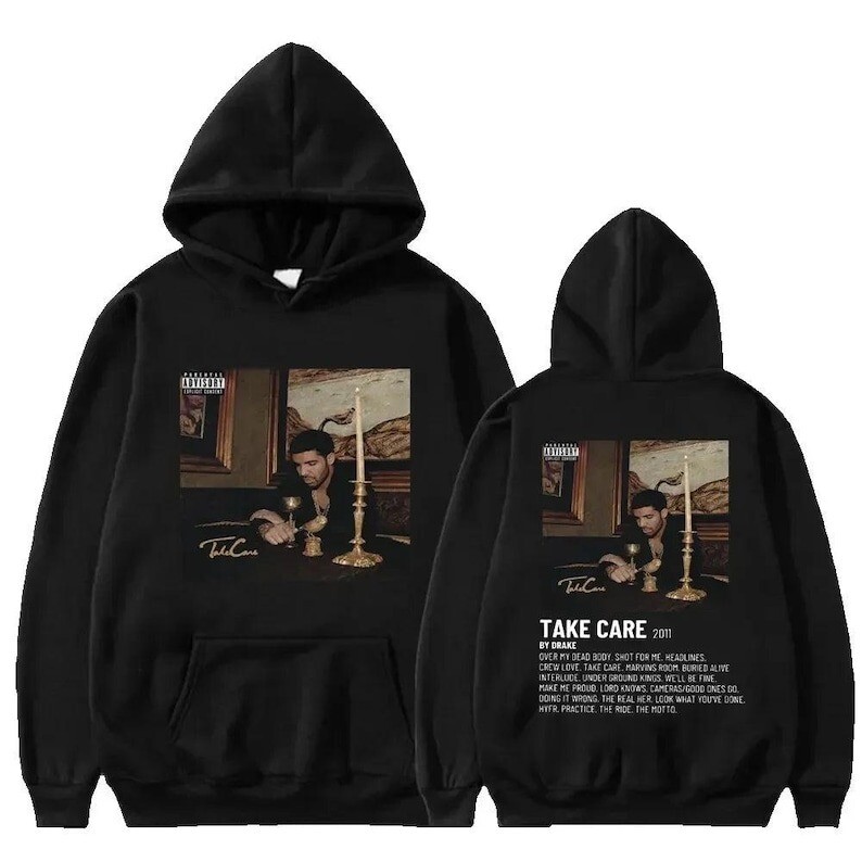 Drake Album Hoodie Take Care Vintage Hip Hop Hoodie Shirt