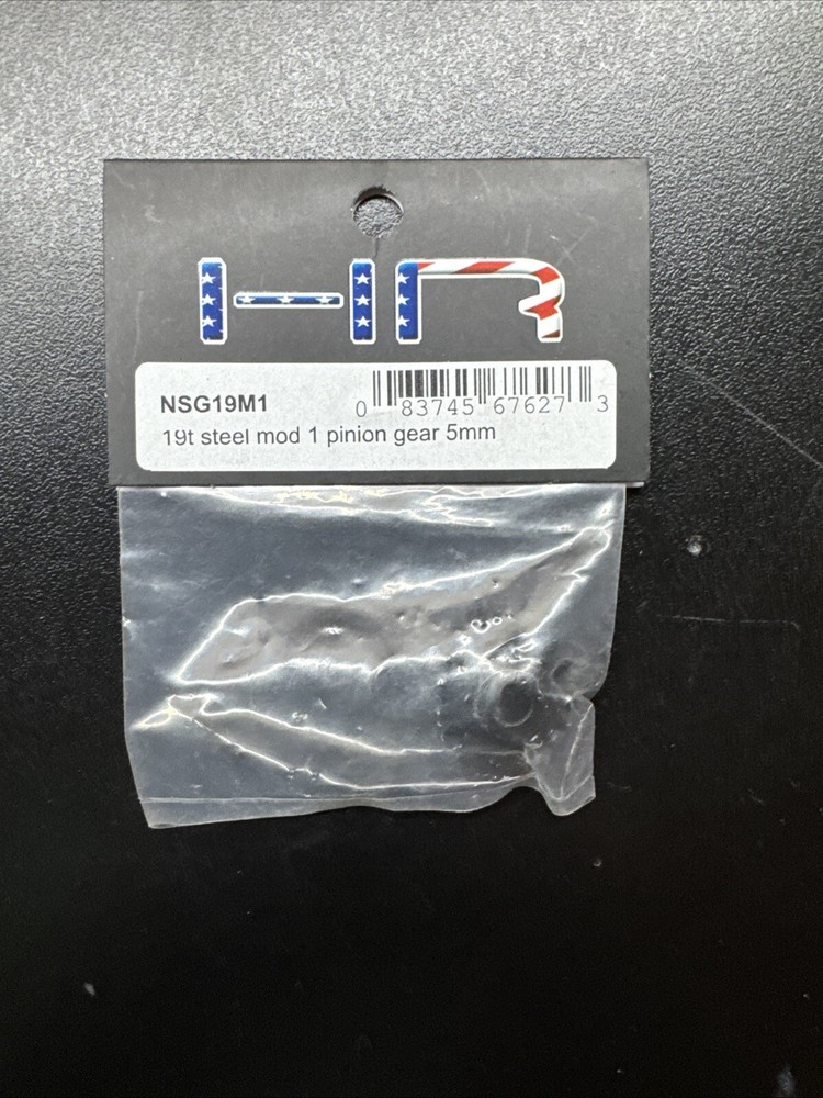 Engranaje de piñón Hot Racing 19t acero mod 1 5 mm NSG19M1