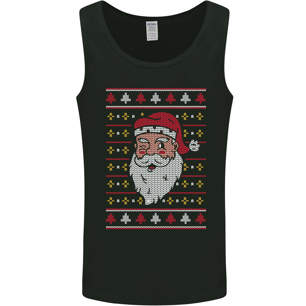 Traditional Santa Claus Christmas Xmas Mens Vest Tank Top