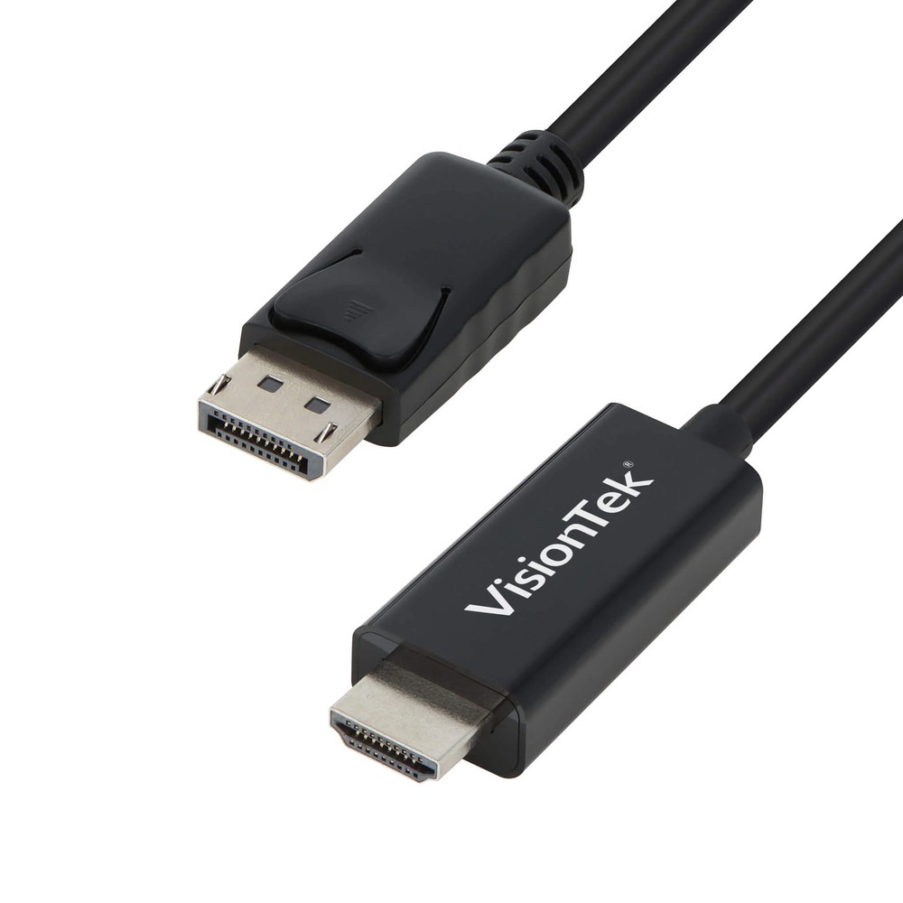 Cables & Connectors VisionTek 6FT DisplayPort Male to HDMI 2.0 Male Cable -