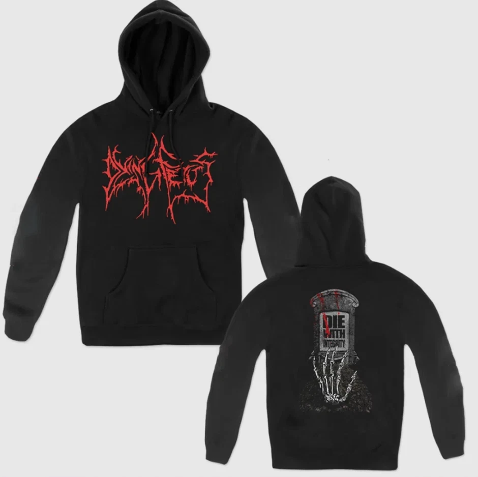 DYING FETUS DIE WITH INTEGRITY PULL Hoodie Unisex Black S To 5XL