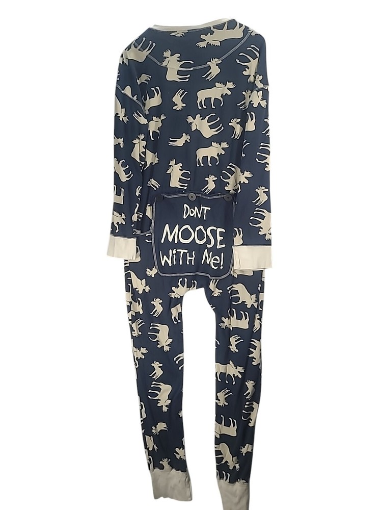 Lazy One Moose Pajamas Don't Moose With Me Sz XL PJs Comfortable