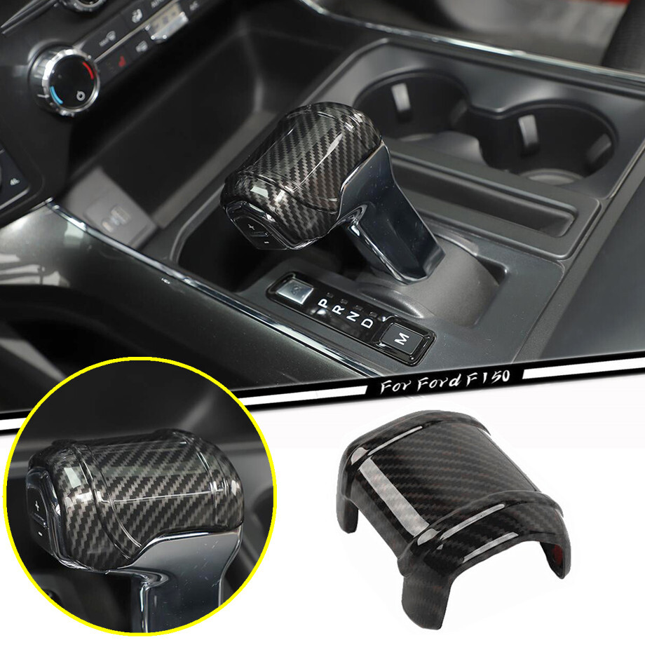 Ford F150 2021-2023 Carbon Fiber Gear Shift Knob Cover Trim Accessory