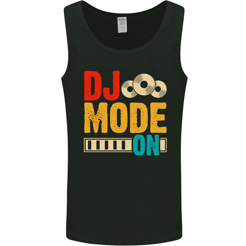 DJ Mode On DJing Music Mens Vest Tank Top