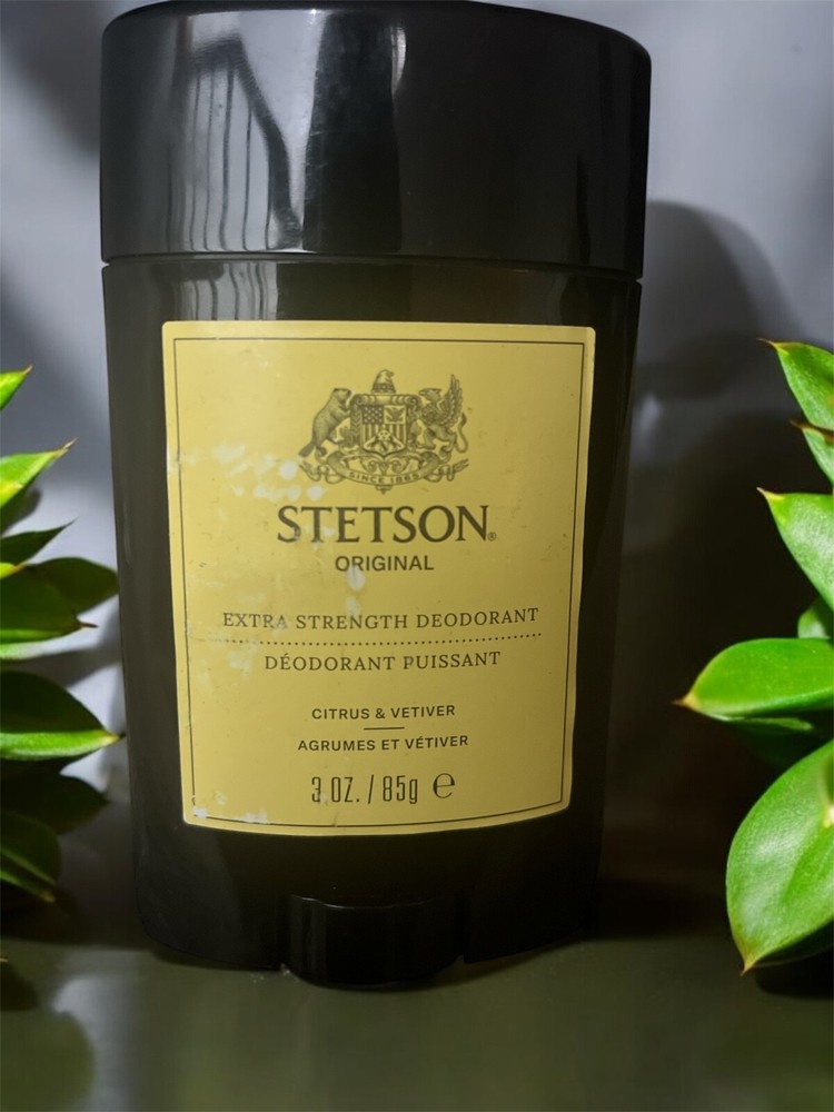 Stetson Original Extra Strength Deodorant Citrus & Vetiver 3 oz, NEW