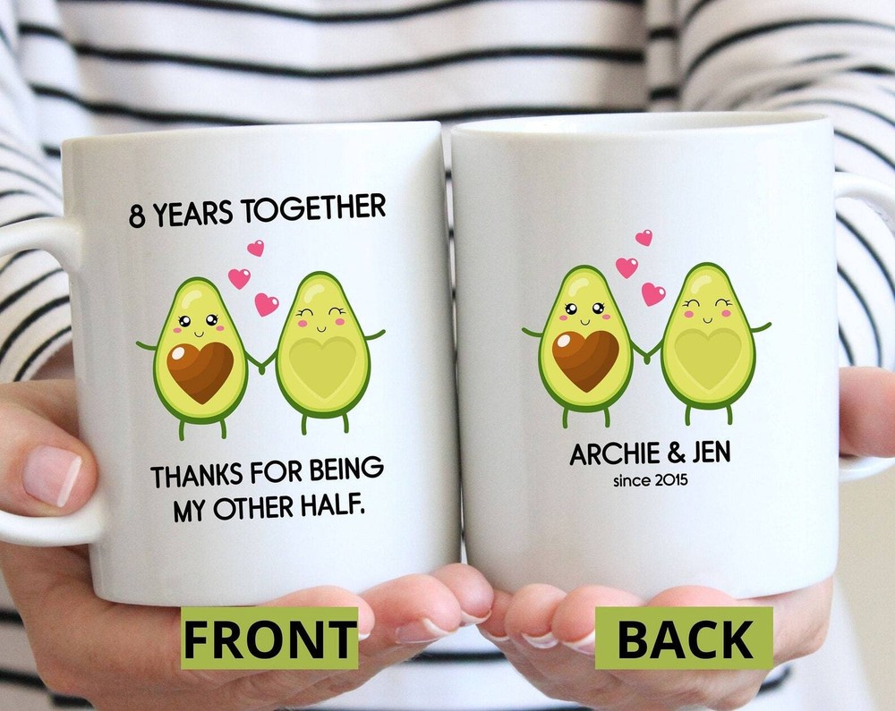 Personalized 8th Anniversary Mug L Eight Years L Funny Gift Idea L My Other Half