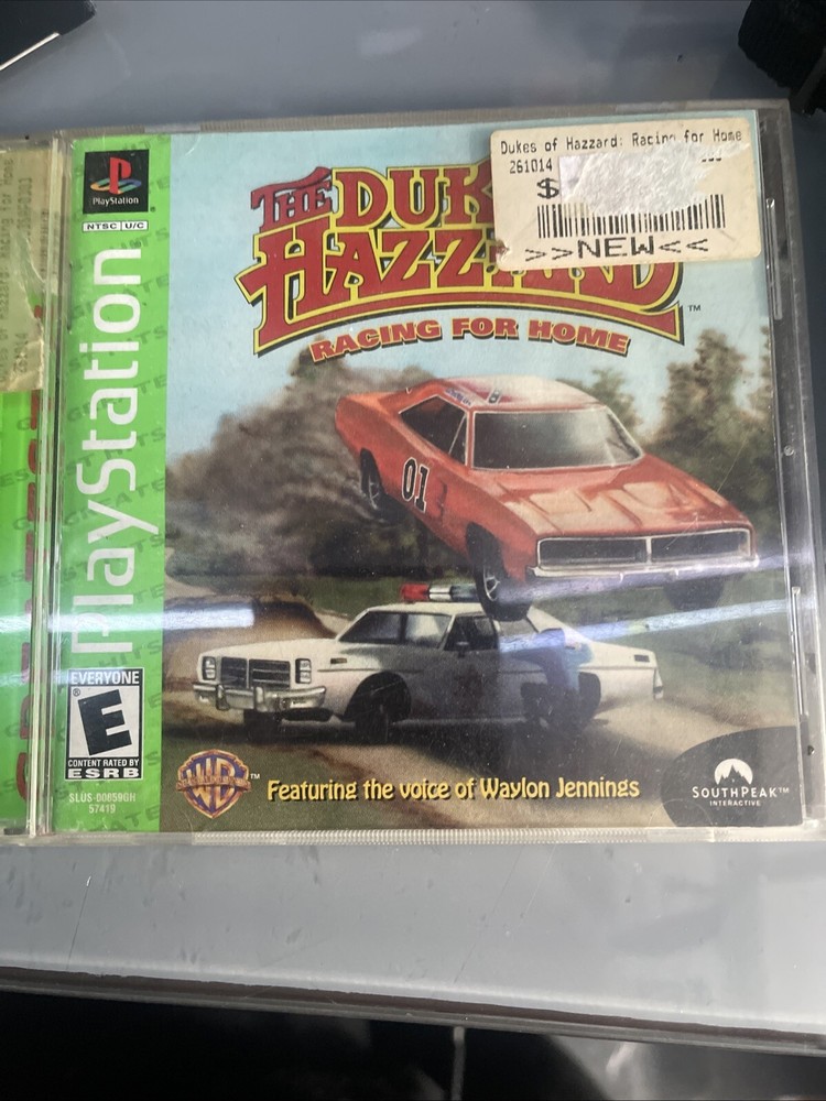 Dukes of Hazzard Racing for Home Sony PS1 Complete Tested Mint Condition