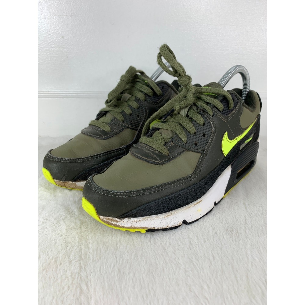 Nike Air Max 90 GS Medium Olive Volt DV3607-200 Youth 5 / Women’s 6.5
