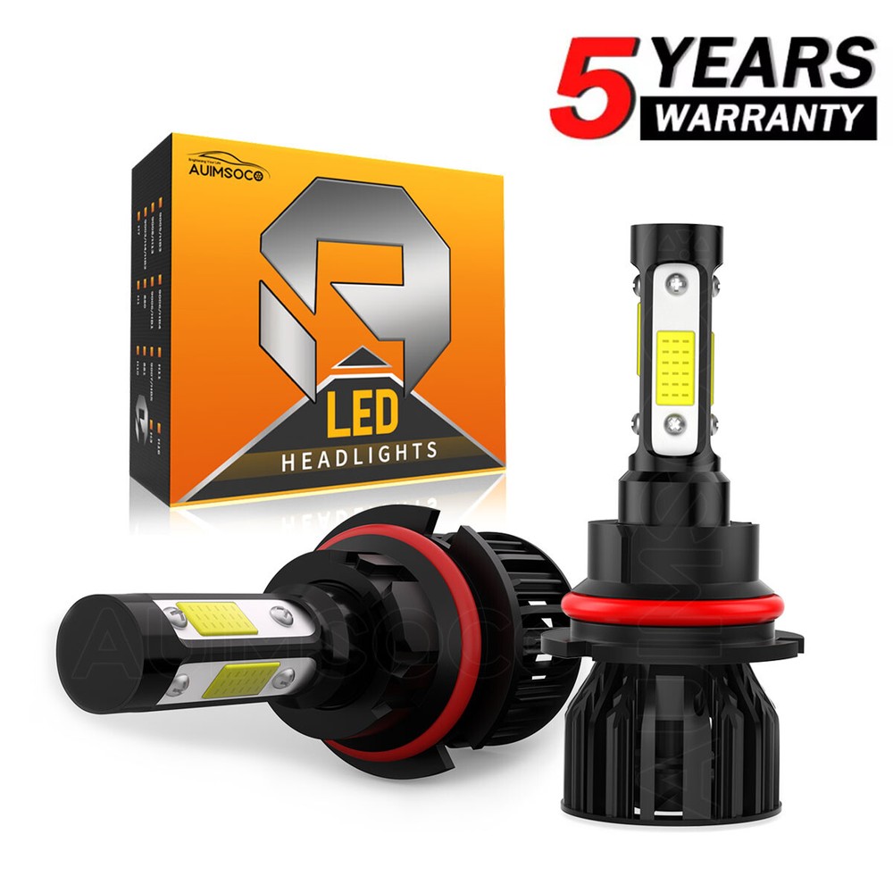 For Jeep Liberty 2002-2007 LED Headlight High/Low Light Bulbs Combo 2pcs