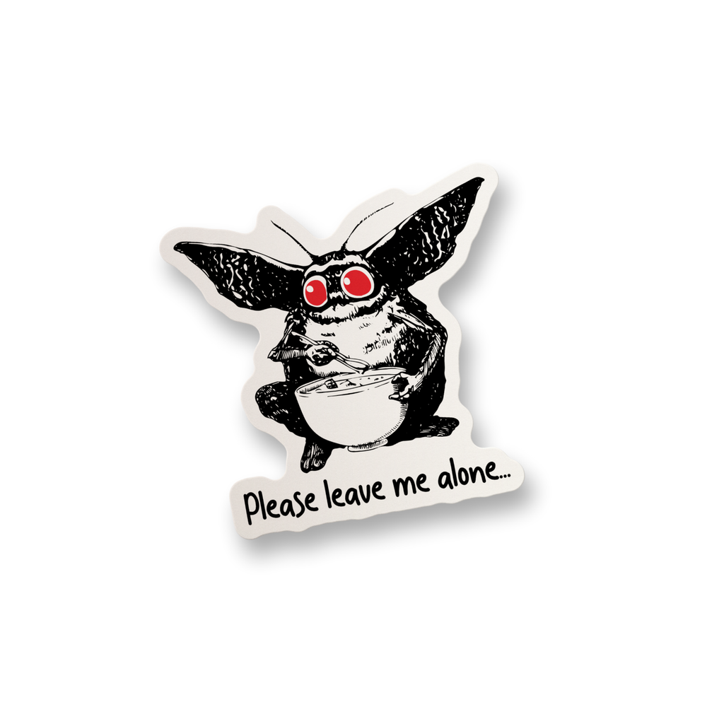 Funny Please Leave Me Alone Vinyl Sticker for Water Bottles and Laptops